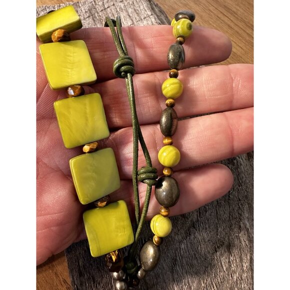 RETIRED Silpada Sterling Silver Bracelet Green MOP Pyrite Tiger Eye B1132 - Picture 13 of 13